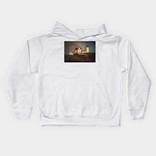 Nubble Lighthouse Texture Kids Hoodie